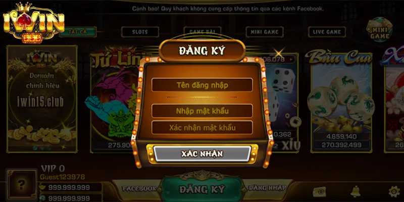 Hướng dẫn cách đăng ký Iwin